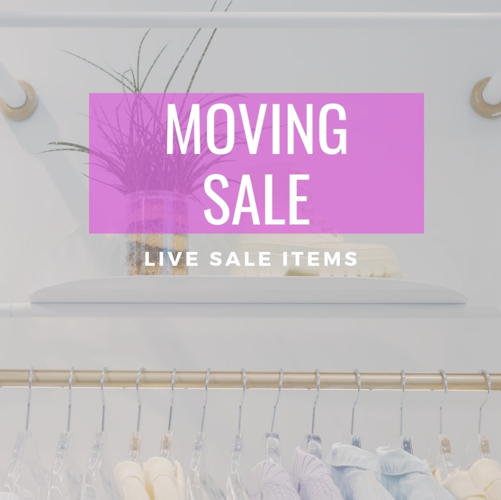 Moving Sale Live Items
